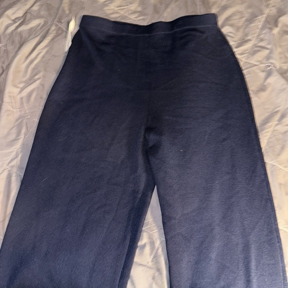 ST.JOHNS KNIT RIBBED BLUE PANTS - Picture 2 of 5